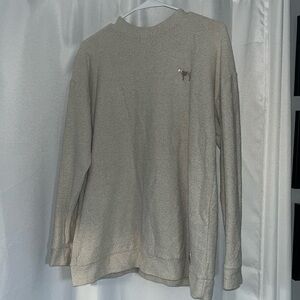 PINK Mock Neck Crew Sweater